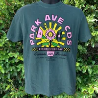 Park Ave CDs - RSD 2024 Flower - Green T-Shirt [L]