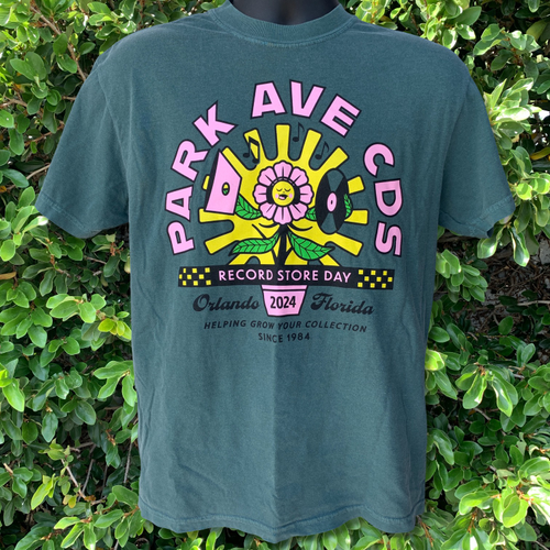 Park Ave CDs - RSD 2024 Flower - Green T-Shirt [S]