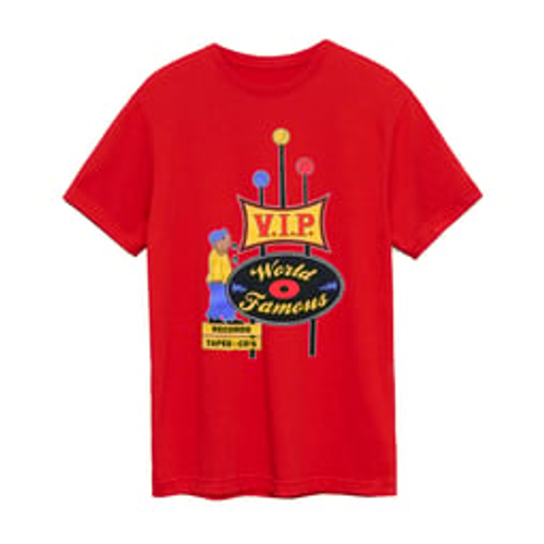 VIP Records - VIP-T-SHIRT FULL COLOR RED