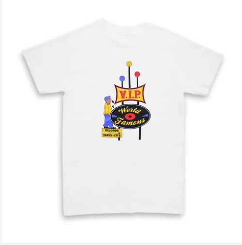 VIP Records - VIP-T-SHIRT FULL COLOR WHITE