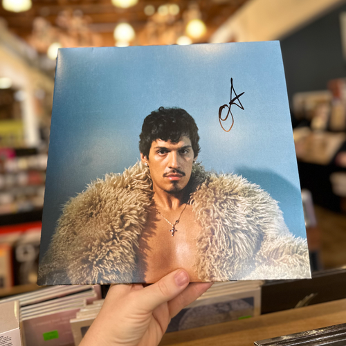 Omar Apollo - Autographed - God Said No [ Indie Exclusive Gold LP Gatefold with printed inner sleeve and poster]