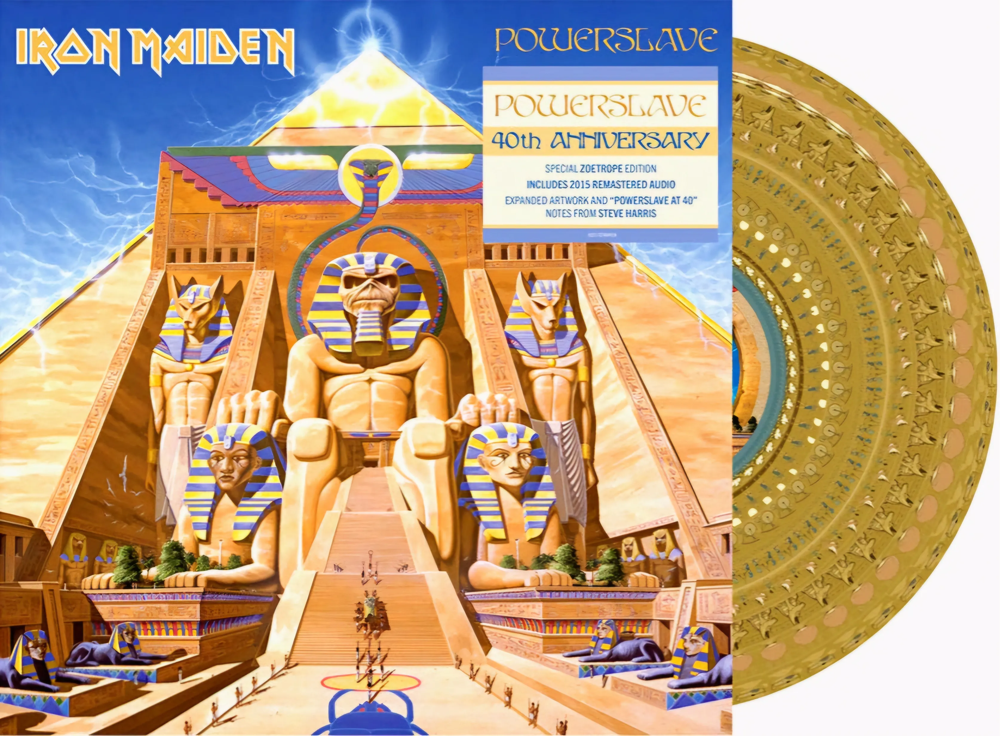 洋楽 Iron Maiden - Powerslave Zoetrope Iron Maiden - Powerslave (40th Anniversary) [Zoetrope LP