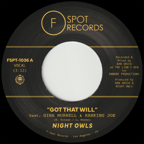 Night Owls - Got That Will (feat. Gina Murrell &amp; Ranking Joe) b/w Got That Dub (feat. Ranking Joe &amp; Gina Murrell) [7inch Single]