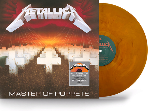 Metallica - Master Of Puppets - 'Battery Brick' Red Colored Vinyl