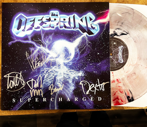 The Offspring - Supercharged - ltd ed Galaxy Nebula LP - AUTOGRAPHED SLEEVE