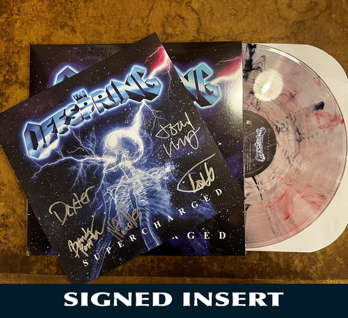 The Offspring - Supercharged - ltd ed Galaxy Nebula LP - AUTOGRAPHED INSERT