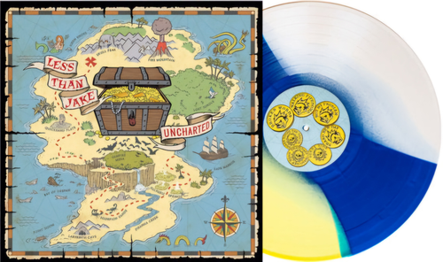 Less Than Jake - Uncharted [Indie exclusive Yellow/blue/bone tri-stripe]