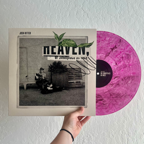 Josh Ritter - Heaven, Or Somplace As Nice [Indie Exclusive Transparent Strawberry w/ Black Swirl LP]