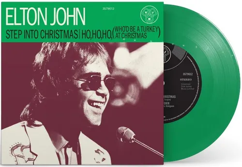 Elton John - Step Into Christmas vinyl record cover