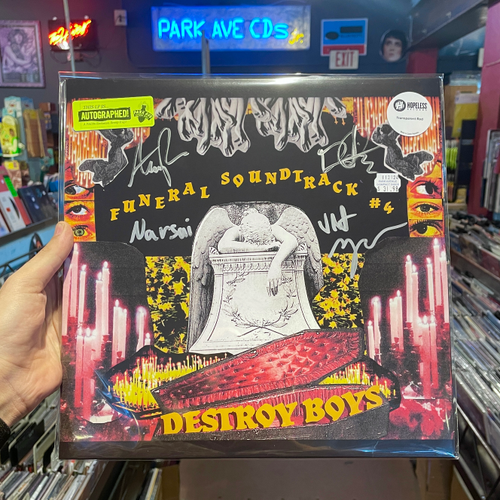 Destroy Boys - Funeral Soundtrack 4 [Park Ave AUTOGRAPHED Exclusive Transparent Red LP]