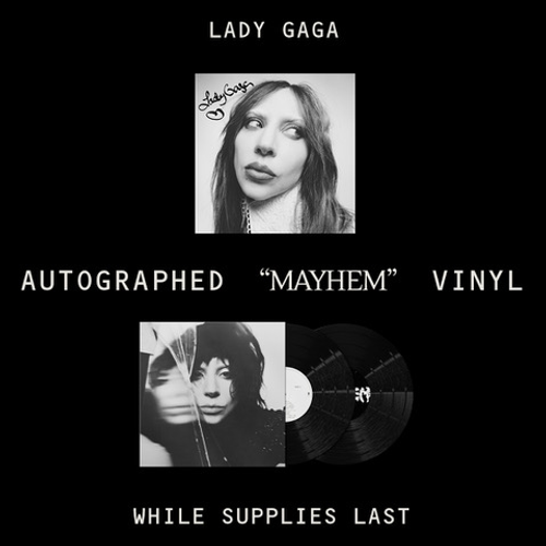 lady gaga MAYHEM レコード サインアートカード封入 lady gaga MAYHEM レコード サインアートカード封入