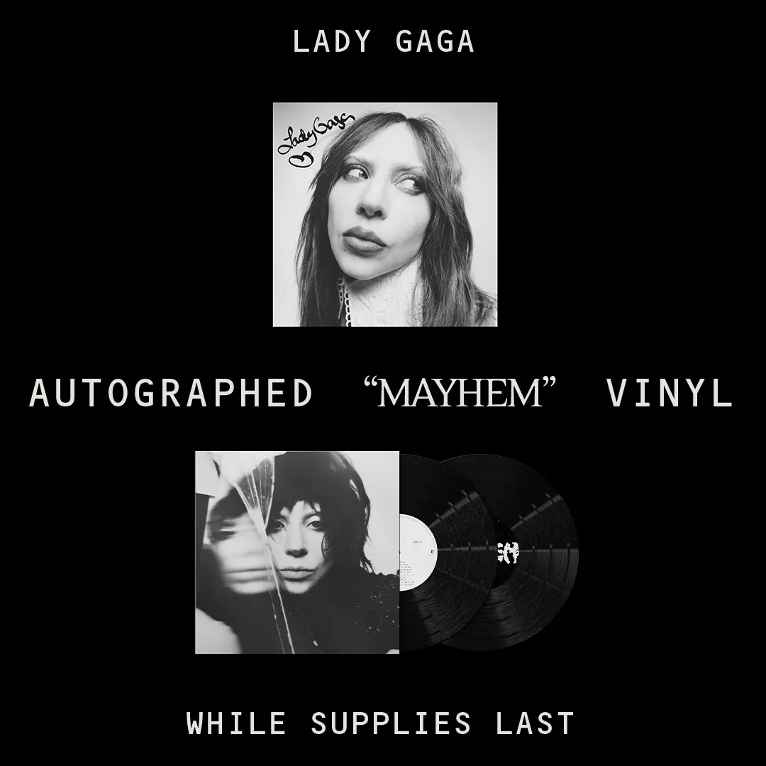 Lady Gaga Mayhem CD with signed Insert Autograph Brand New