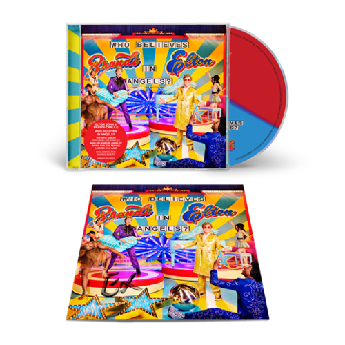 Elton John &amp; Brandi Carlile - Who Believes In Angels? [Indie Exclusive Elton John SIGNED Tri-Color CD]