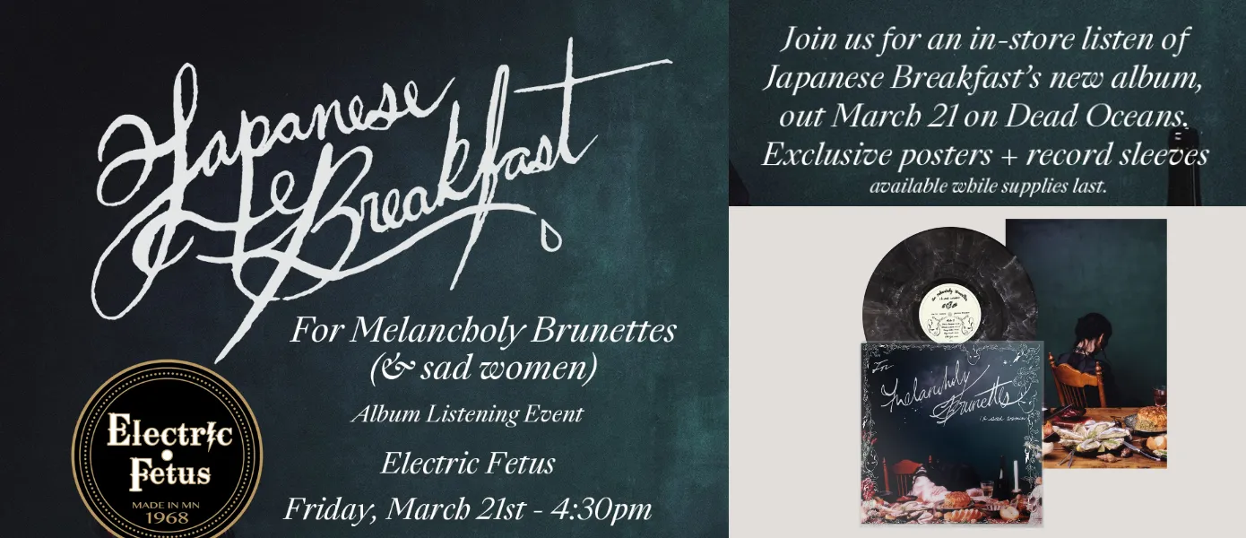 Japanese Breakfast Listening Party March 21st at 4:30pm