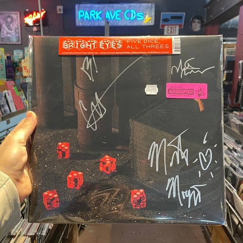 Bright Eyes - Five Dice, All Threes [Park Ave SIGNED Exclusive Red & Orange Splatter 2LP]