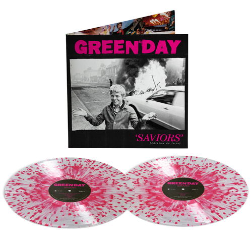 Green Day - Saviors - (Edition de luxe) [Indie Exclusive Clear with Hot Pink Splatter 2LP]
