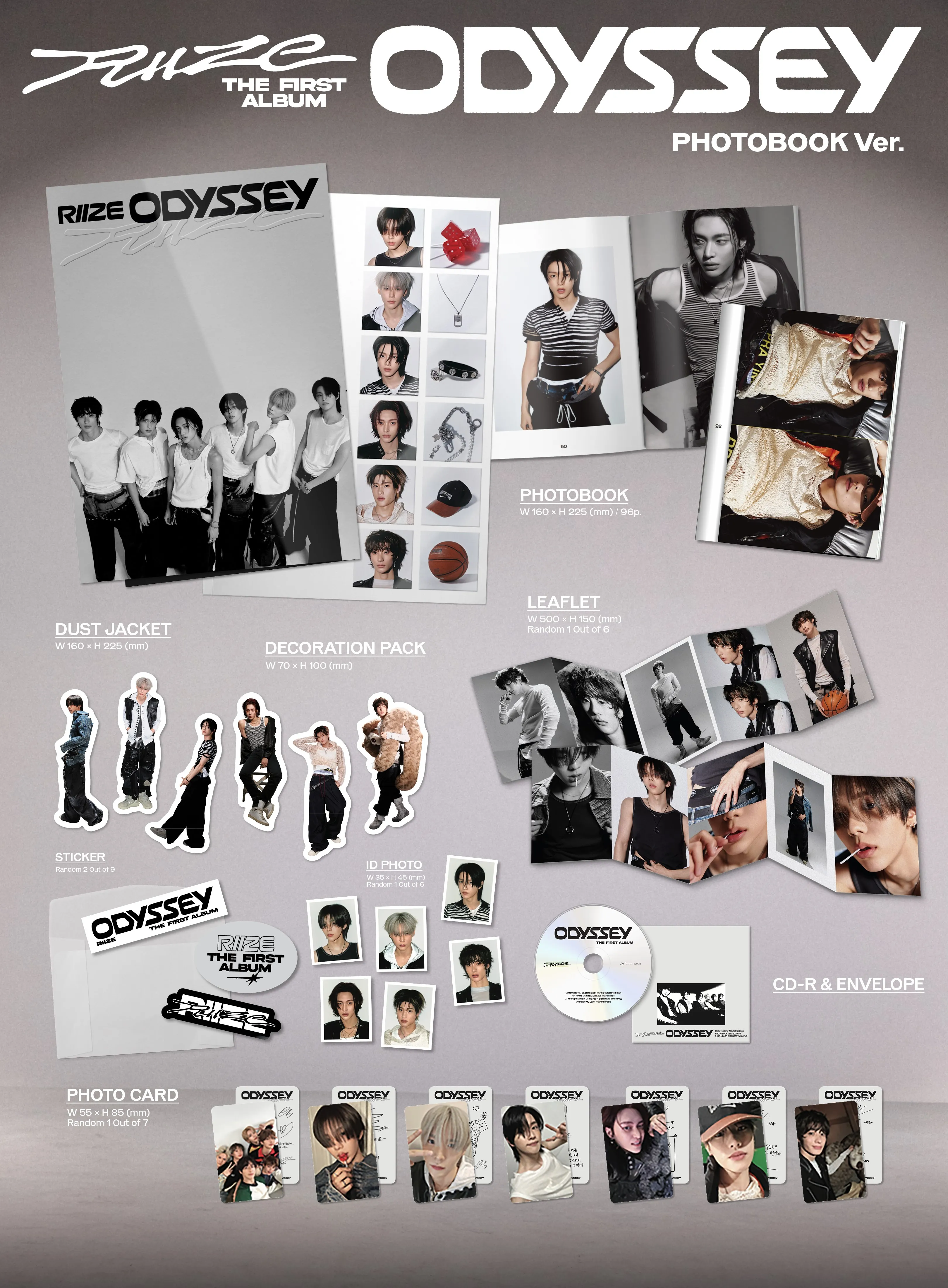 RIIZE ODYSSEY 専用 Riize - Riize The 1st Album 'odyssey' (Photo Book) (Stic