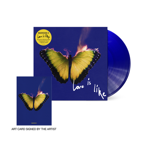 Maroon 5 - Love Is Like (SIGNED Indie Exclusive Electric Blue LP