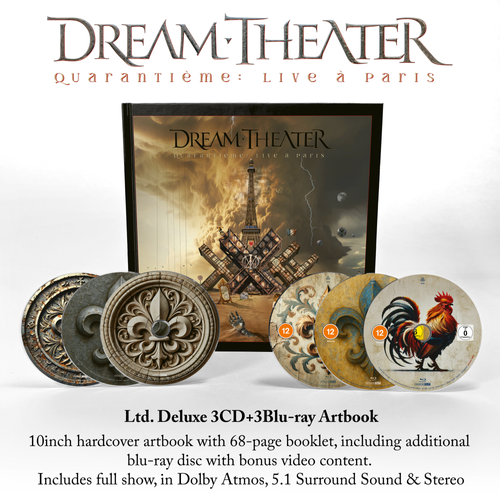 Dream Theater - Quarantieme: Live A Paris [Limited Deluxe Edition 3CD + 3 Blu-ray]