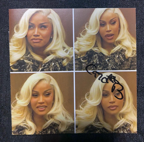 Cardi B - Am I The Drama? Autographed Blonde Courtroom Collage