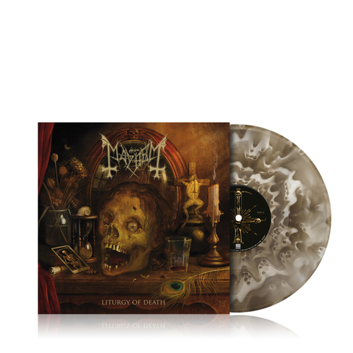 Mayhem - Liturgy Of Death [Indie Exclusive Black Ice Ghost Colored Vinyl & LP-Booklet]