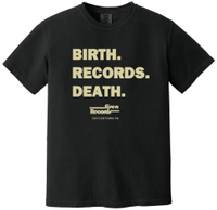 Siren Records - [Large] Black Birth Records Death Short Sleeve 