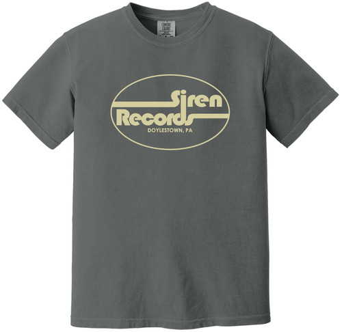 Siren Records - [XL] Dark Gray Logo Short Sleeve 