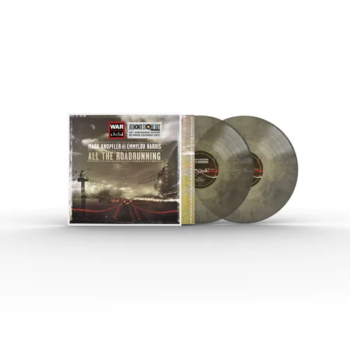 Mark Knopfler, Emmylou Harris - All The Roadrunning vinyl record cover