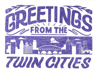 Post Card - Greetings From Twin Cities