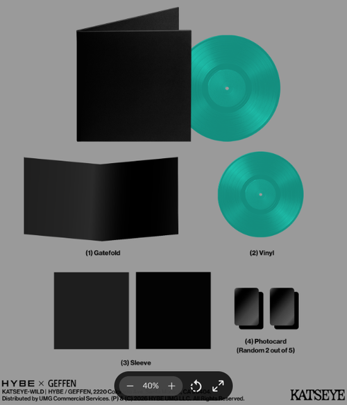 KATSEYE - WILD [Indie Exclusive Aquamarine]