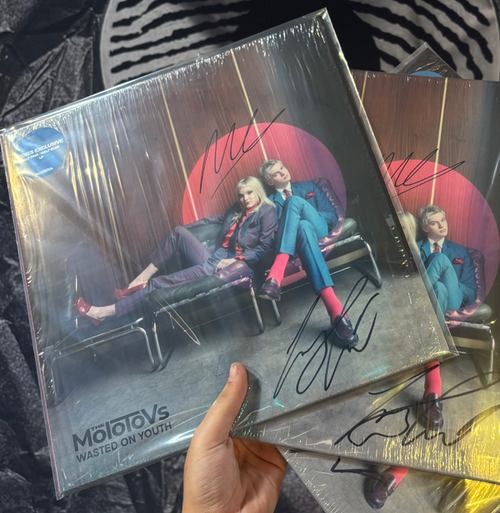 Molotovs - Autographed - Wasted On Youth [Indie Exclusive Half Pink Half Blue]