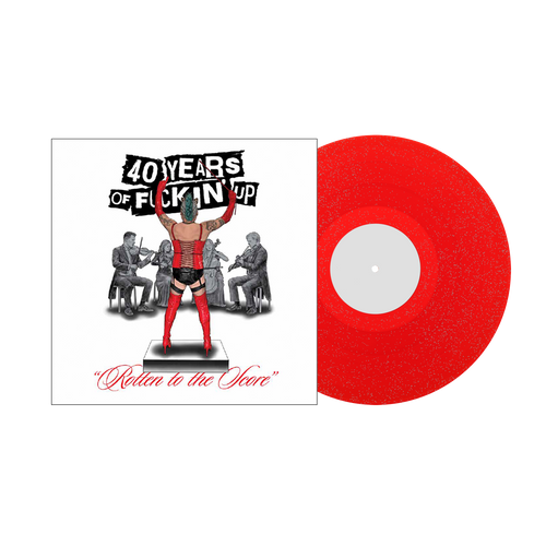 Fat Mike - Rotten to the Score: The 40 Years of Fuckin' Up Original Score  [Transparent Red with Silver Glitter ]