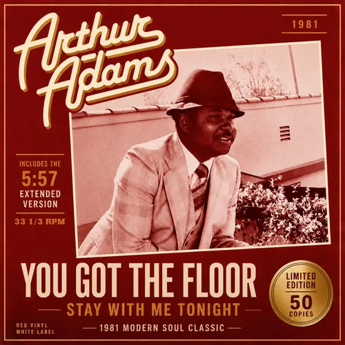 Arthur Adams - You Got The Floor / Stay With Me vinyl record cover