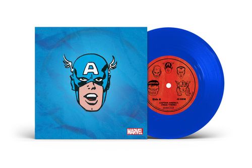Marvel Chorus - Merry Marvel Marching Society (1966 Theme) [Captain America Translucent Blue 7" Single]