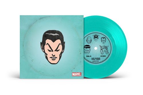 Marvel Chorus - Merry Marvel Marching Society (1966 Theme) [Sub-Mariner Translucent Sea Foam 7" Single]