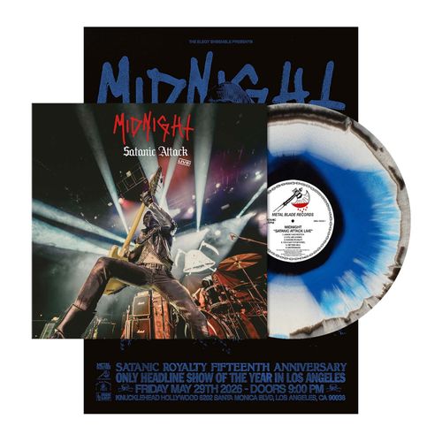 Midnight - Satanic Attack Live! [Blue White Black]
