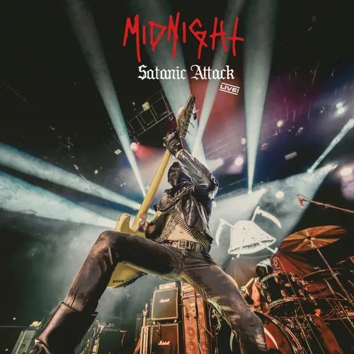 Midnight - Satanic Attack Live! vinyl record cover