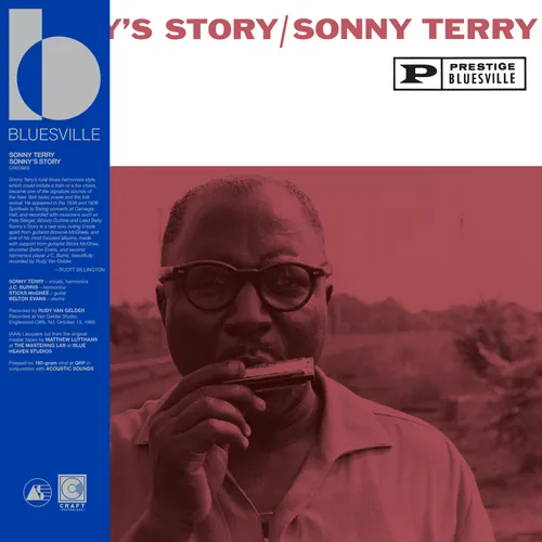Sonny Terry - Sonny's Story - Bluesville Acoustic Sounds Series vinyl record cover