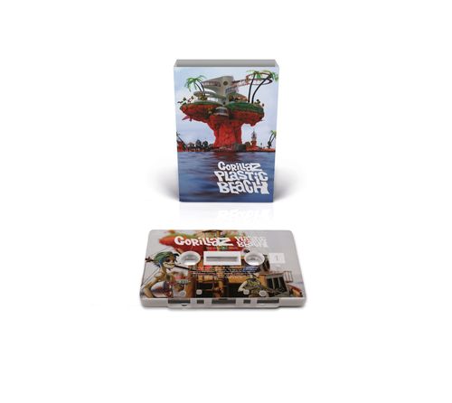 Gorillaz - Plastic Beach - Brick & Mortar Exclusive [White Cassette with On Body Printing]