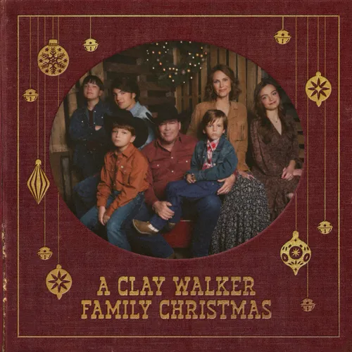 Clay Walker - A Clay Walker Family Christmas vinyl record cover