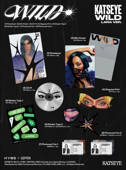KATSEYE - Wild - Member Versions vinyl record cover