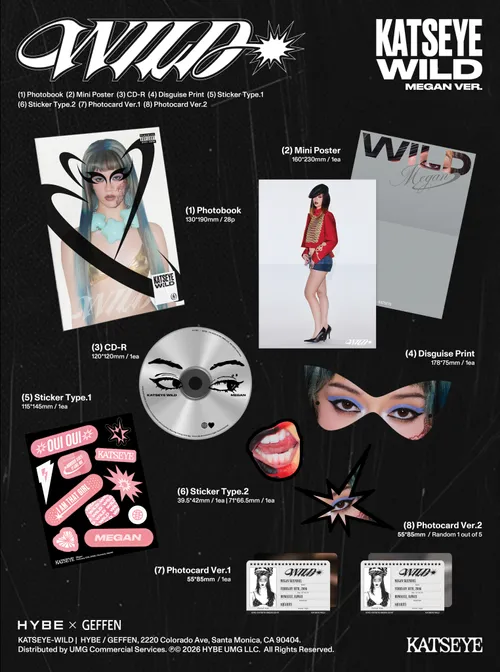KATSEYE - Wild - Member Versions vinyl record cover