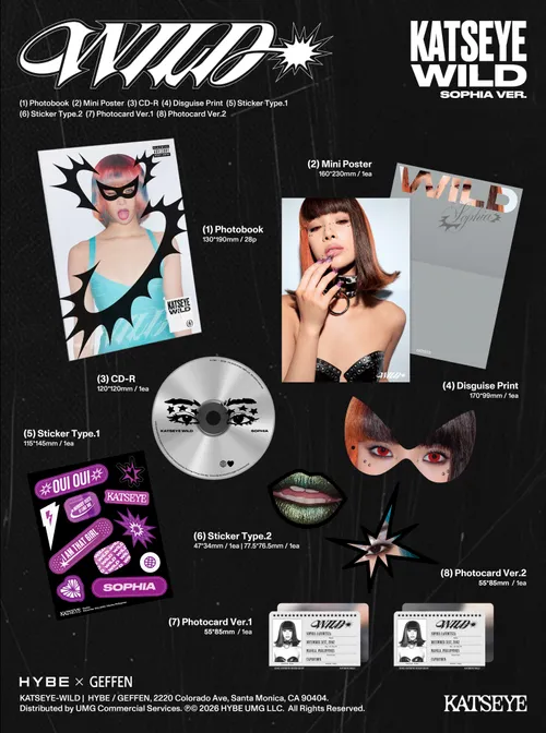 KATSEYE - Wild - Member Versions vinyl record cover