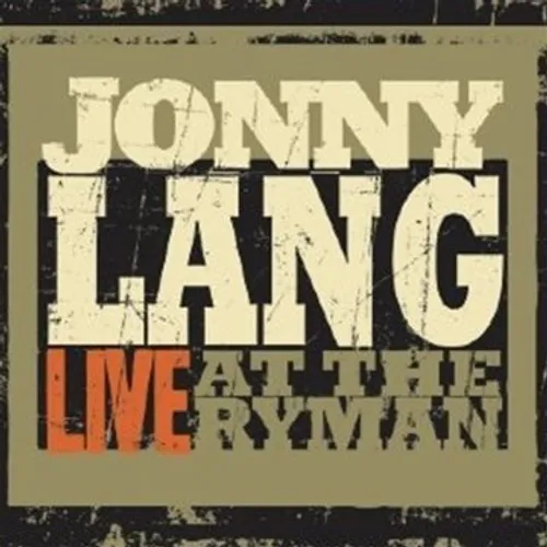 Jonny Lang - Live At The Ryman vinyl record cover