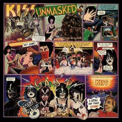 KISS - Unmasked vinyl record cover