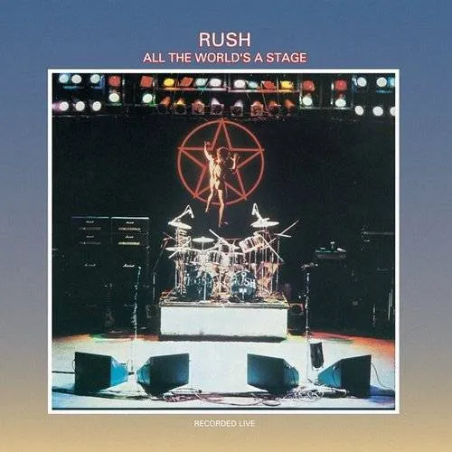 Rush - All The World's Stage (remastered) vinyl record cover