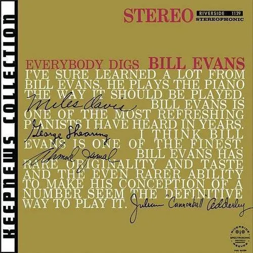 Bill Evans - Everybody Digs Bill Evans: Keepnews Collection vinyl record cover