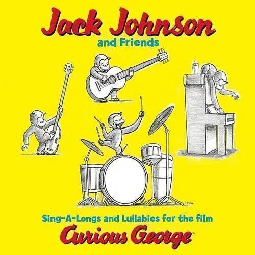 Jack Johnson - Sing-A-Longs and Lullabies for the Film Curious George (Original Soundtrack) vinyl record cover