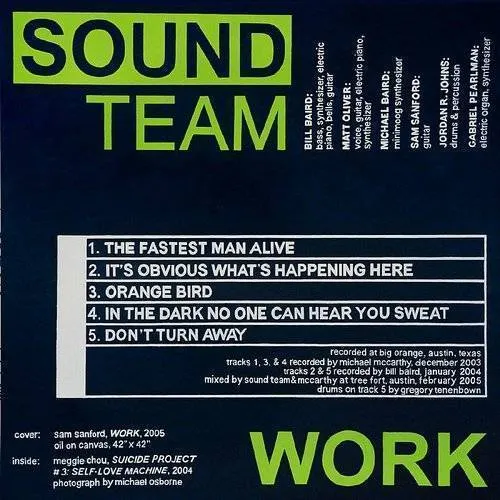 Sound Team - Work vinyl record cover