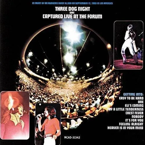 Three Dog Night - Captured Live at the Forum vinyl record cover